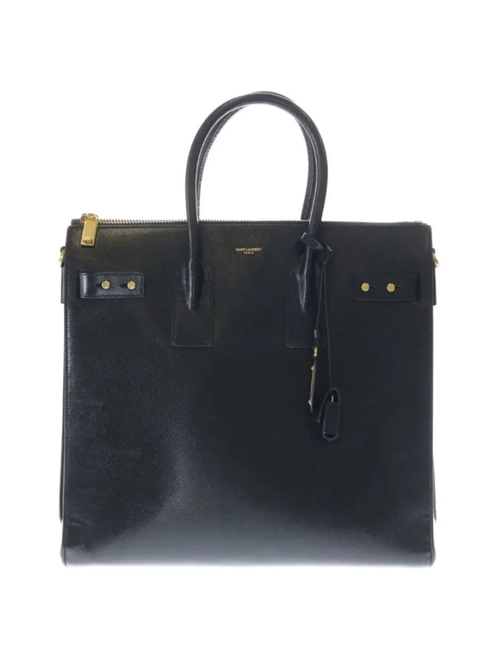 Saint Laurent Paris North South Sac de Jour Tote Handbag Black